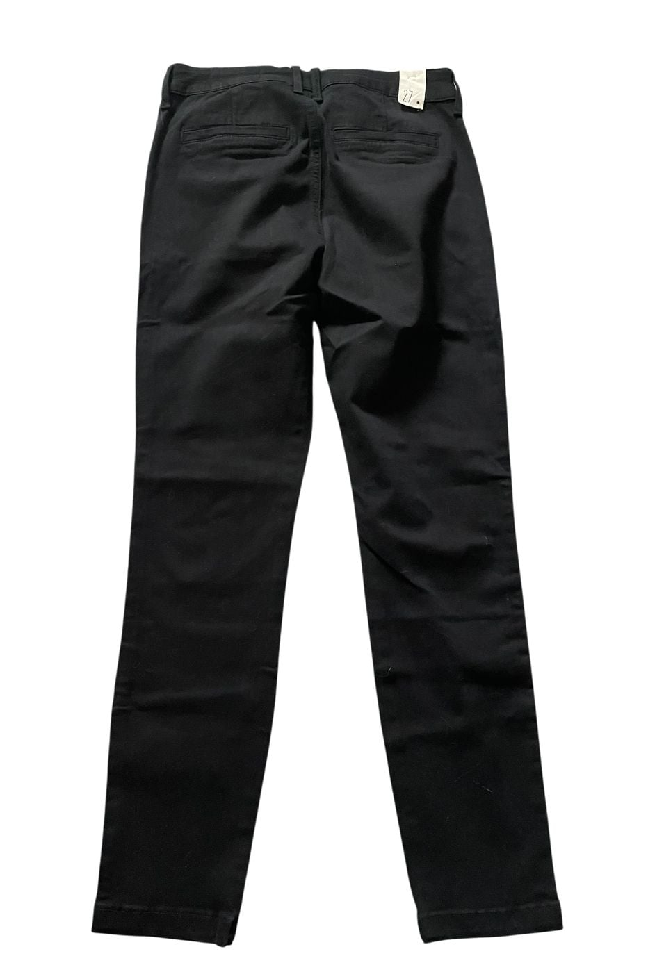 Cosmic Blue Love Black Chino Pants with Red Piping Trim Detail 6