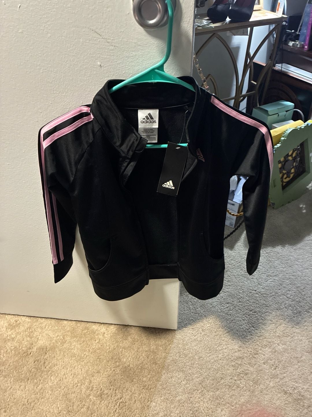 adidas Girls' Essential Triple Stripe Full-Zip Track Jacket 2