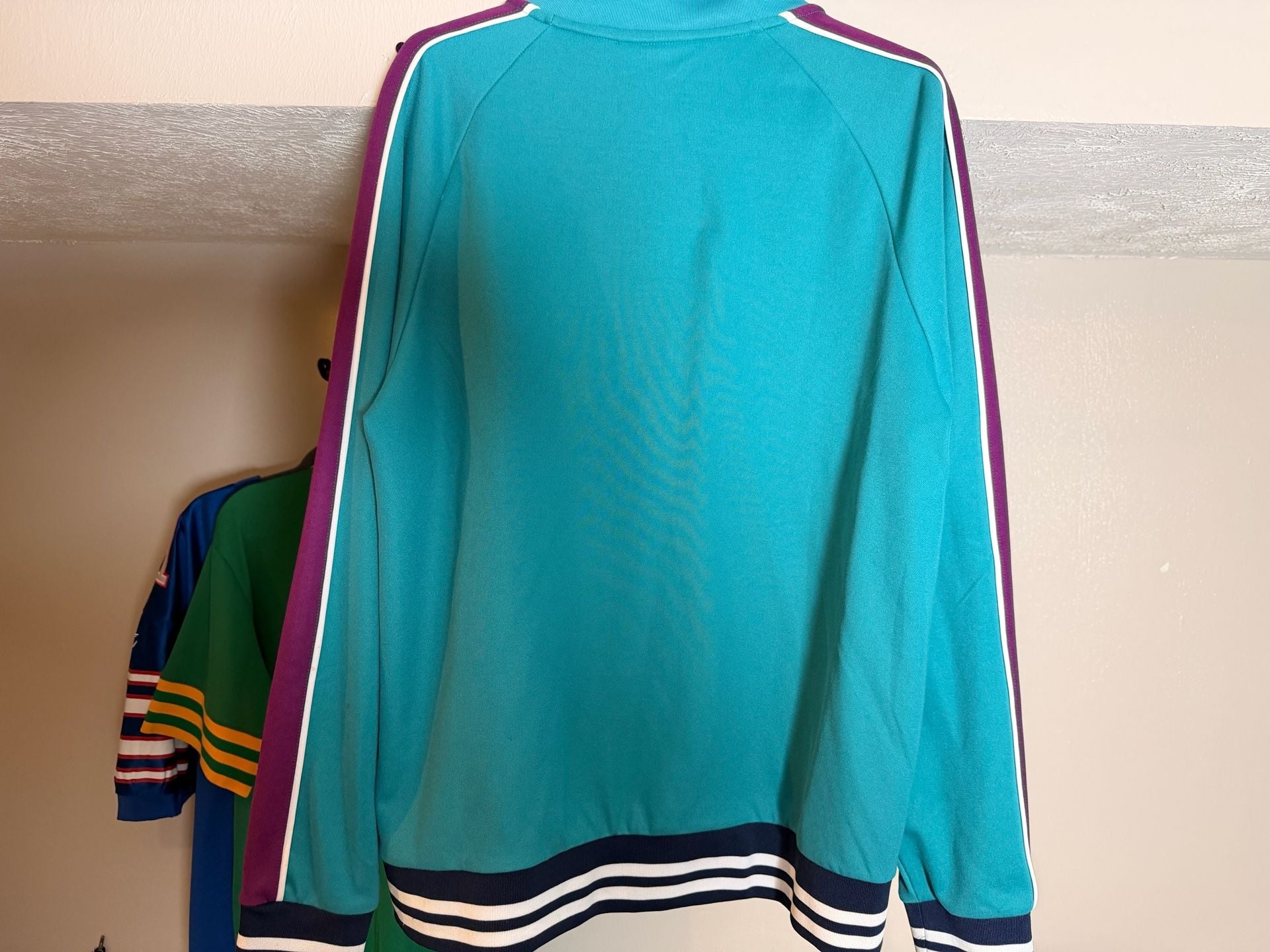 FILA Sport Retro Full-Zip Teal Track Jacket with Purple and White Accents 5