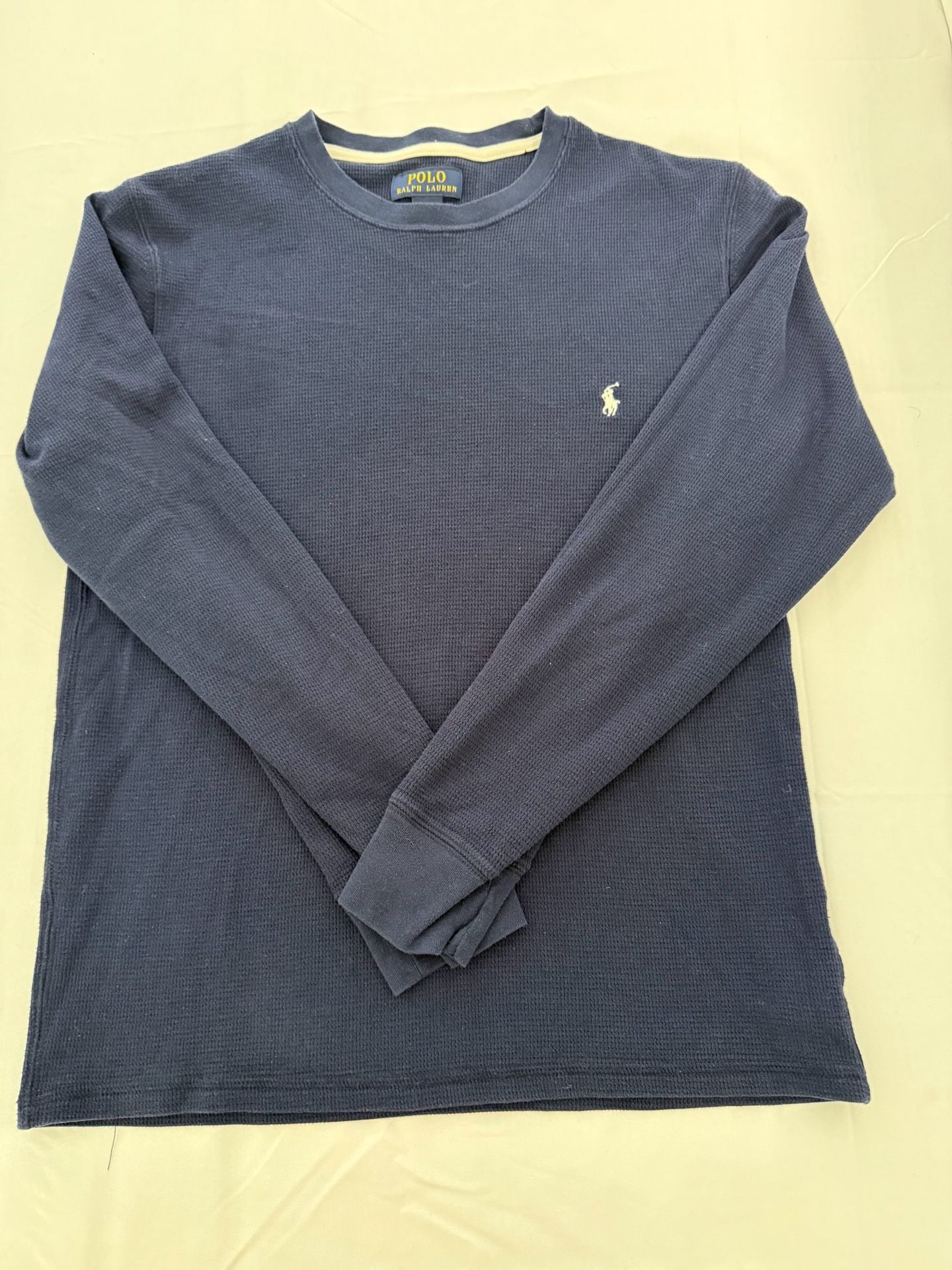 Polo Ralph Lauren Men's Waffle Knit Thermal PJ Set Navy Blue Medium 1