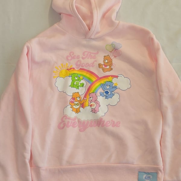Care Bears See The Good Everywhere Pink Hooded Sweatshirt
