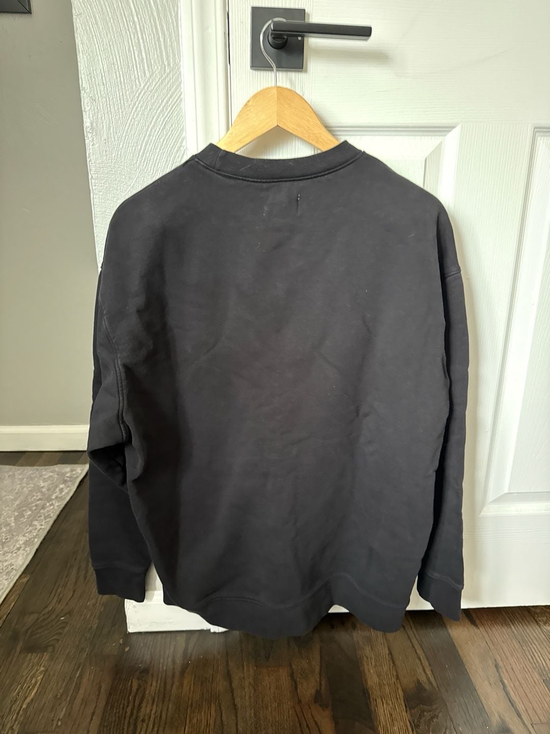 MATE the Label Organic Cotton Fleece Oversized Sweatshirt in Black 5