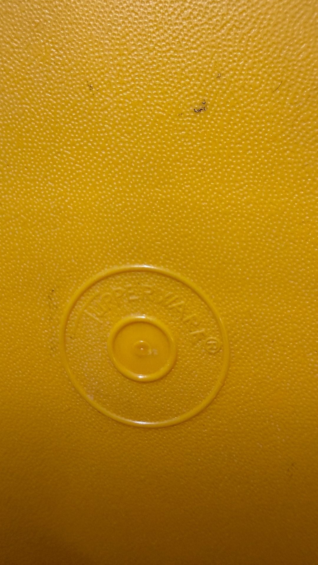 Tupperware Alphabet Vintage Yellow Carrying Case 2