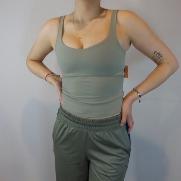 Free People FP Movement Sage Stone Strappy Back Tank