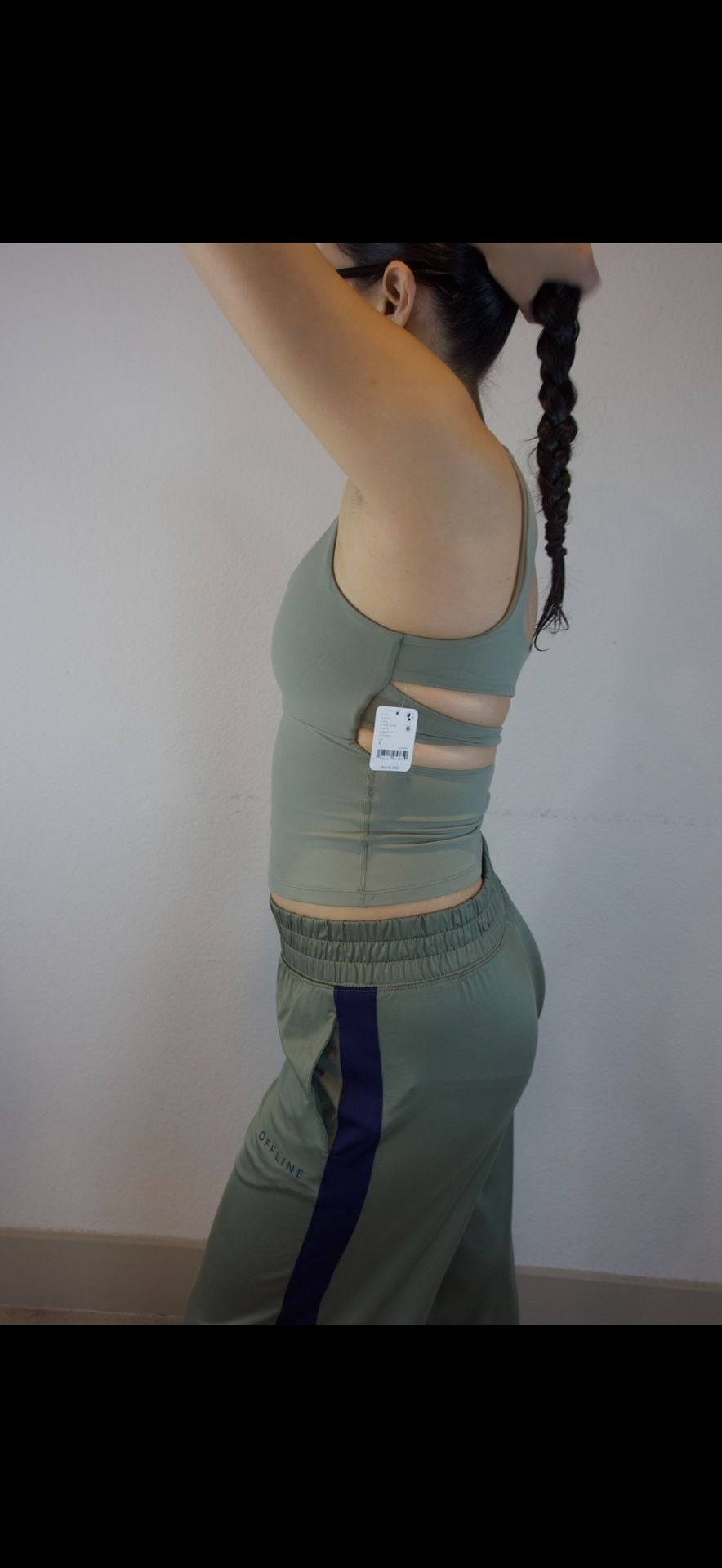 Free People FP Movement Sage Stone Strappy Back Tank 3