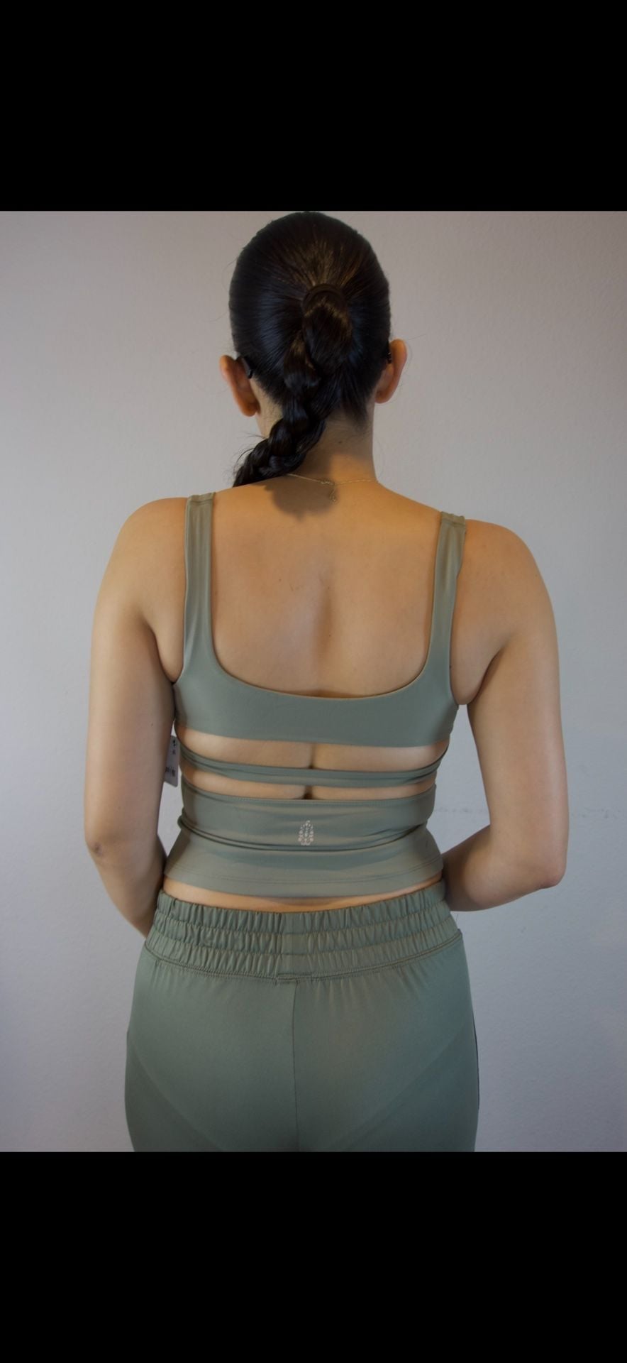 Free People FP Movement Sage Stone Strappy Back Tank 4