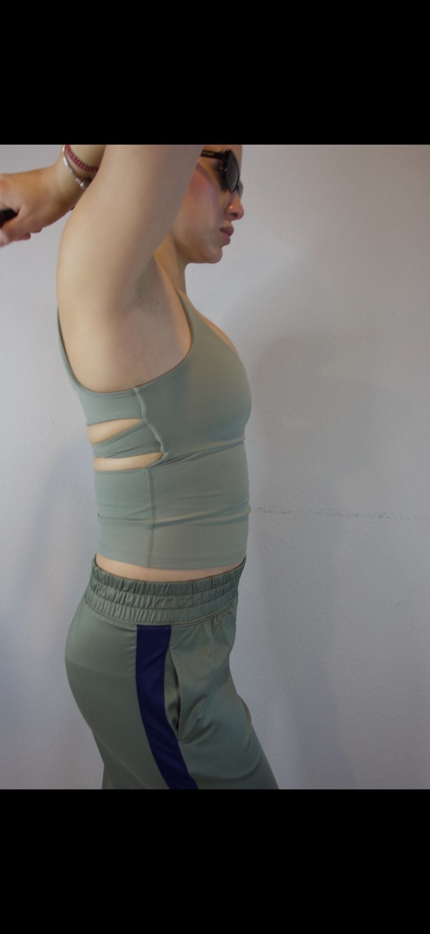 Free People FP Movement Sage Stone Strappy Back Tank 5