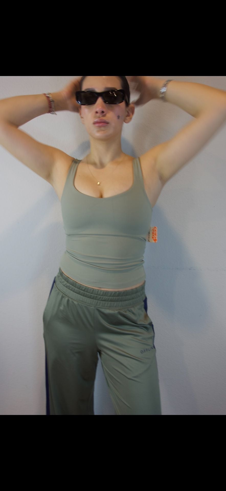 Free People FP Movement Sage Stone Strappy Back Tank 6