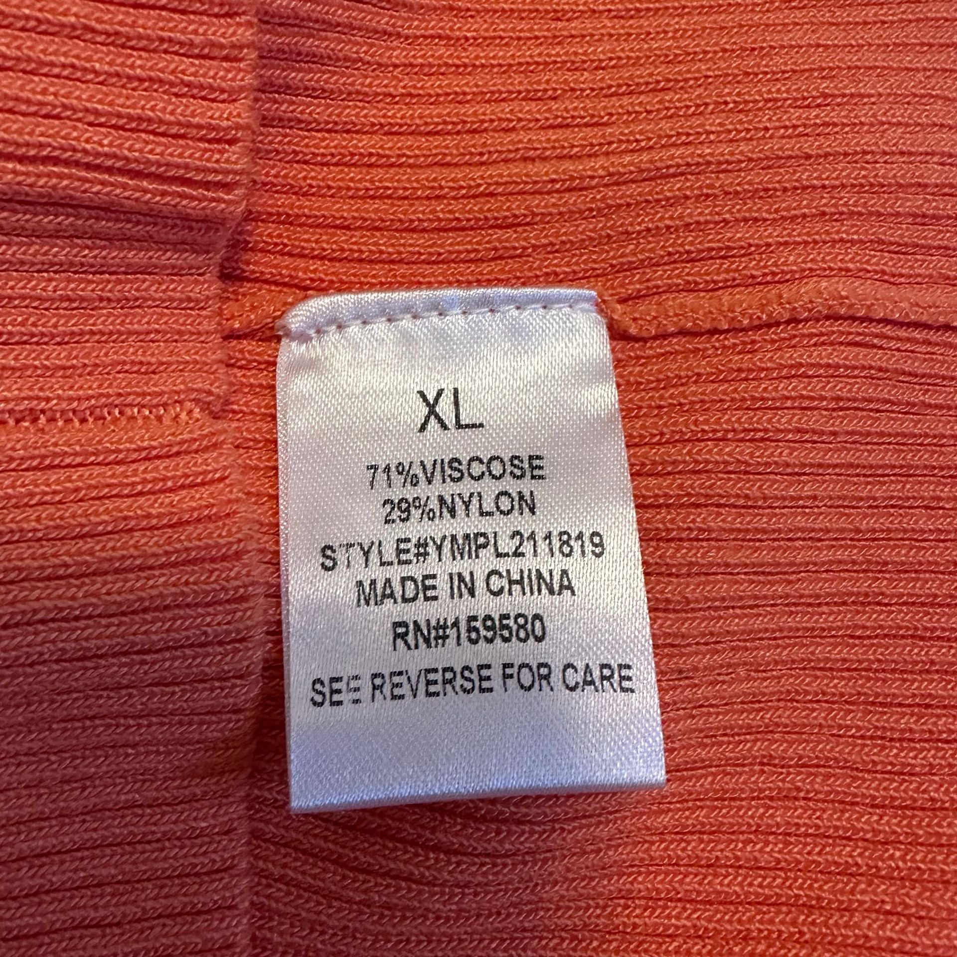 Pink Lily Two-Toned Pink and Orange Ribbed Cut Out Midi Dress 7