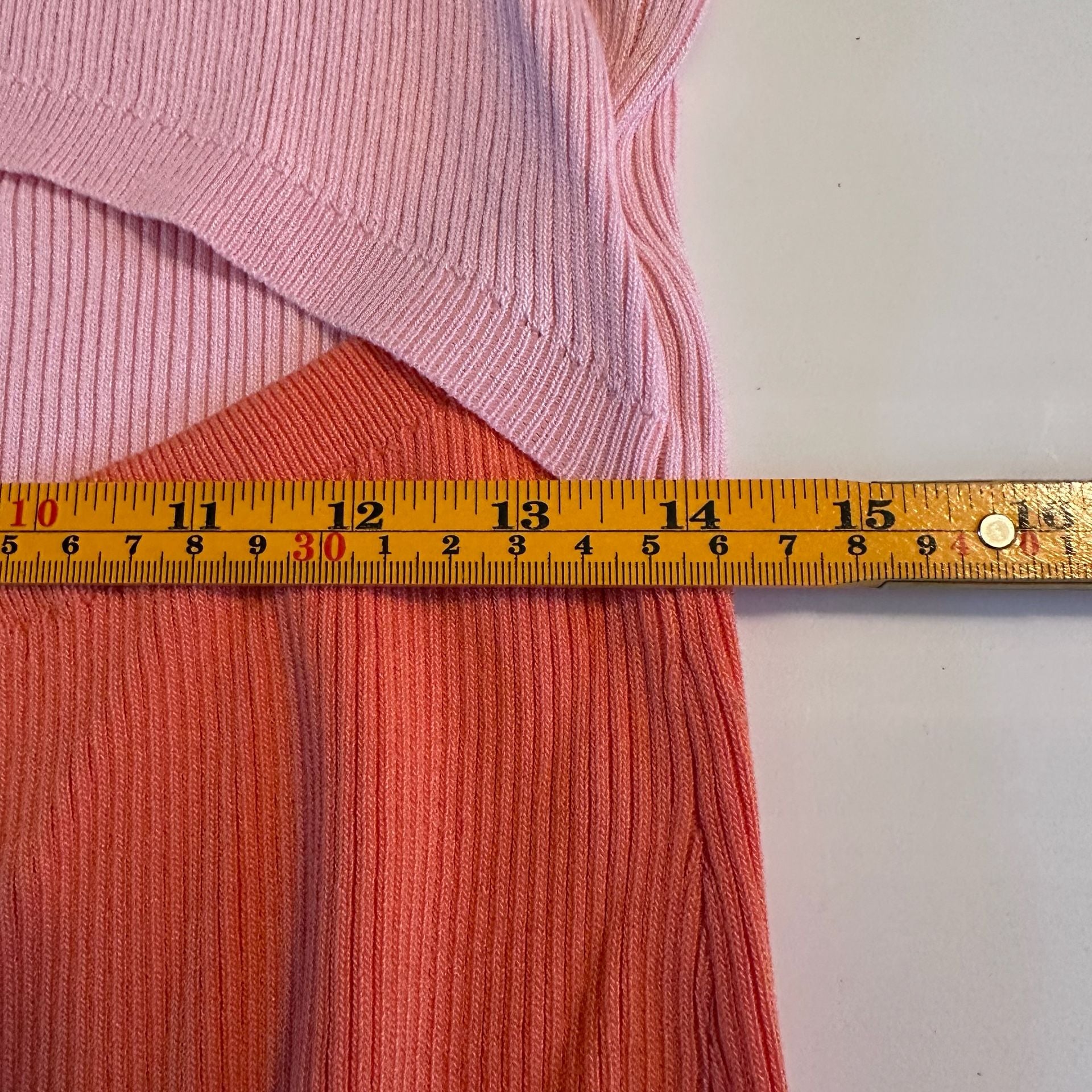 Pink Lily Two-Toned Pink and Orange Ribbed Cut Out Midi Dress 10