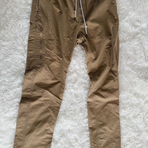 Jetty Session Elastic Waist Utility Pants in Brown