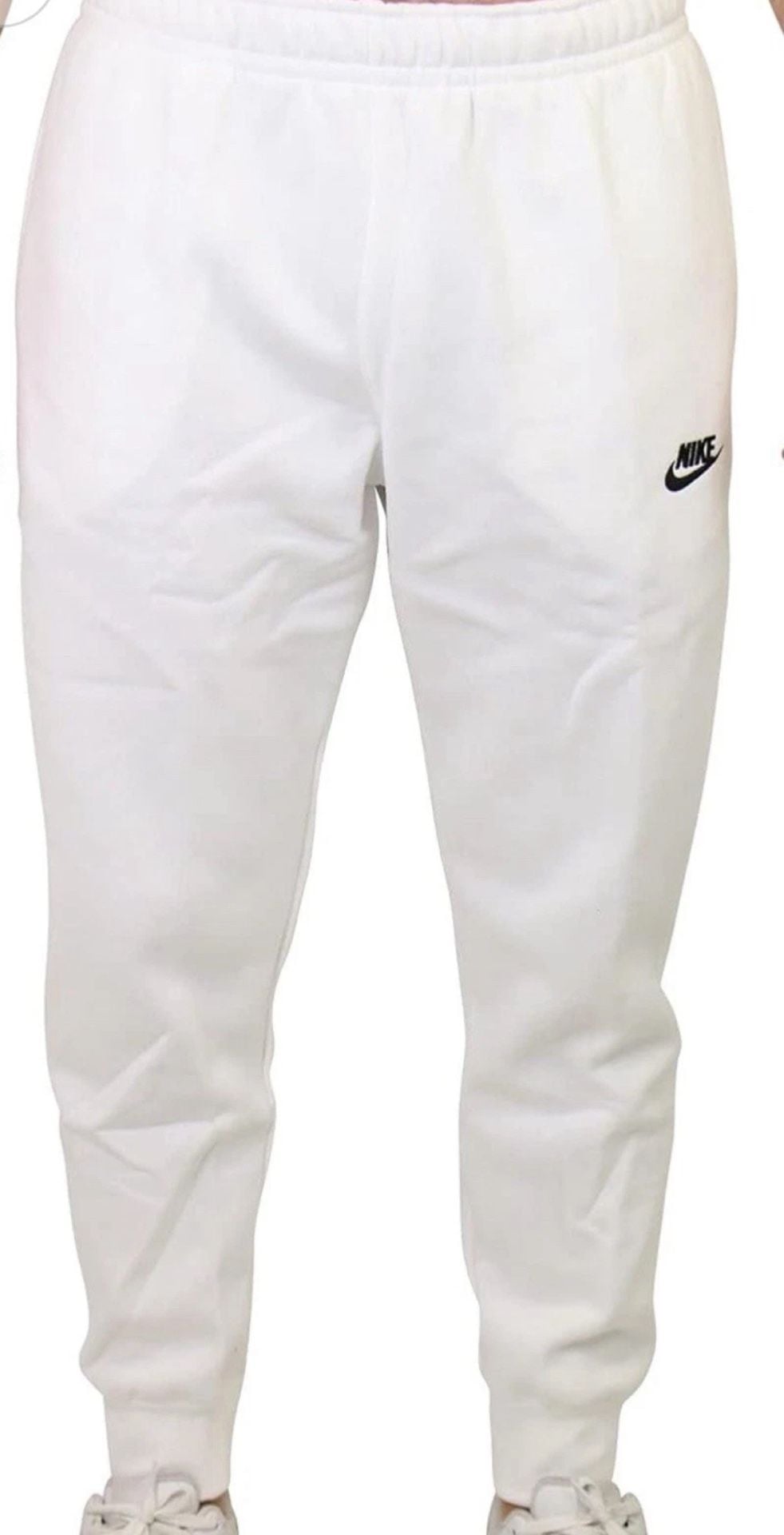 Nike Men's NSW Club Jogger, White, X-Large - Standard Fit Taper Leg Regular Length
Men's Nike Sportswear White/White/Black Club Fleece Jogger (BV2671 100)
Brand new 3