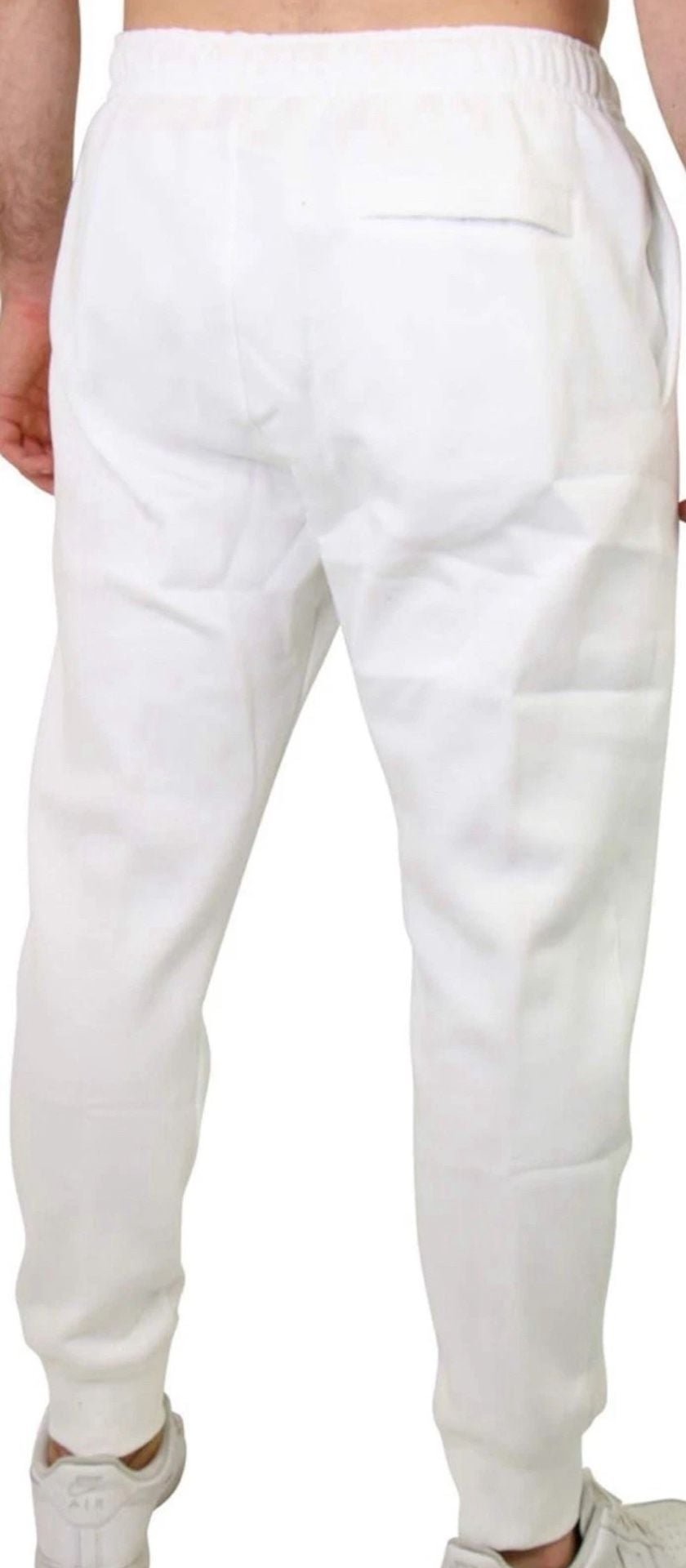 Nike Men's NSW Club Jogger, White, X-Large - Standard Fit Taper Leg Regular Length
Men's Nike Sportswear White/White/Black Club Fleece Jogger (BV2671 100)
Brand new 4