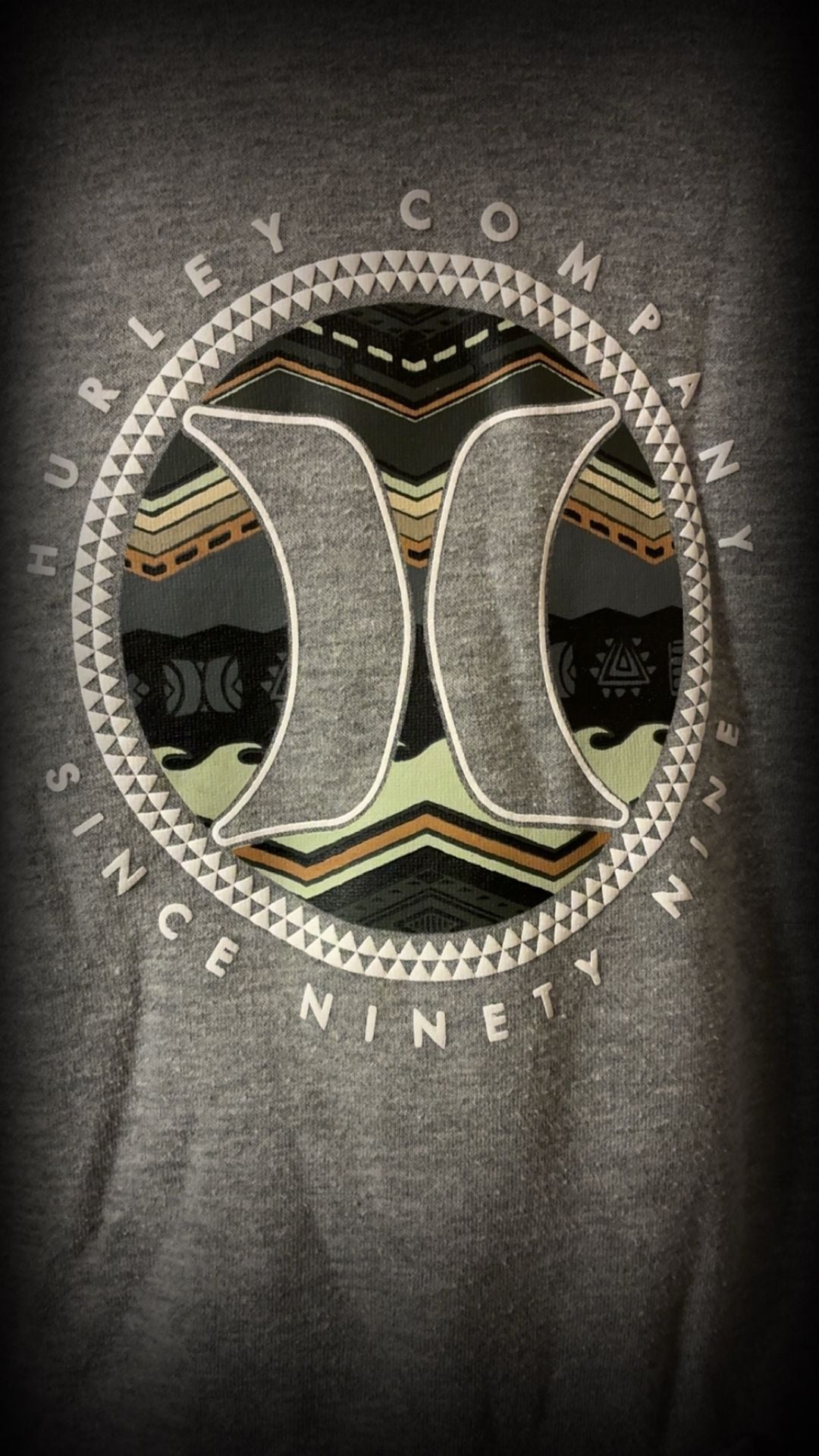 Hurley Boys Gray Graphic Fleece Pullover Hoodie 3
