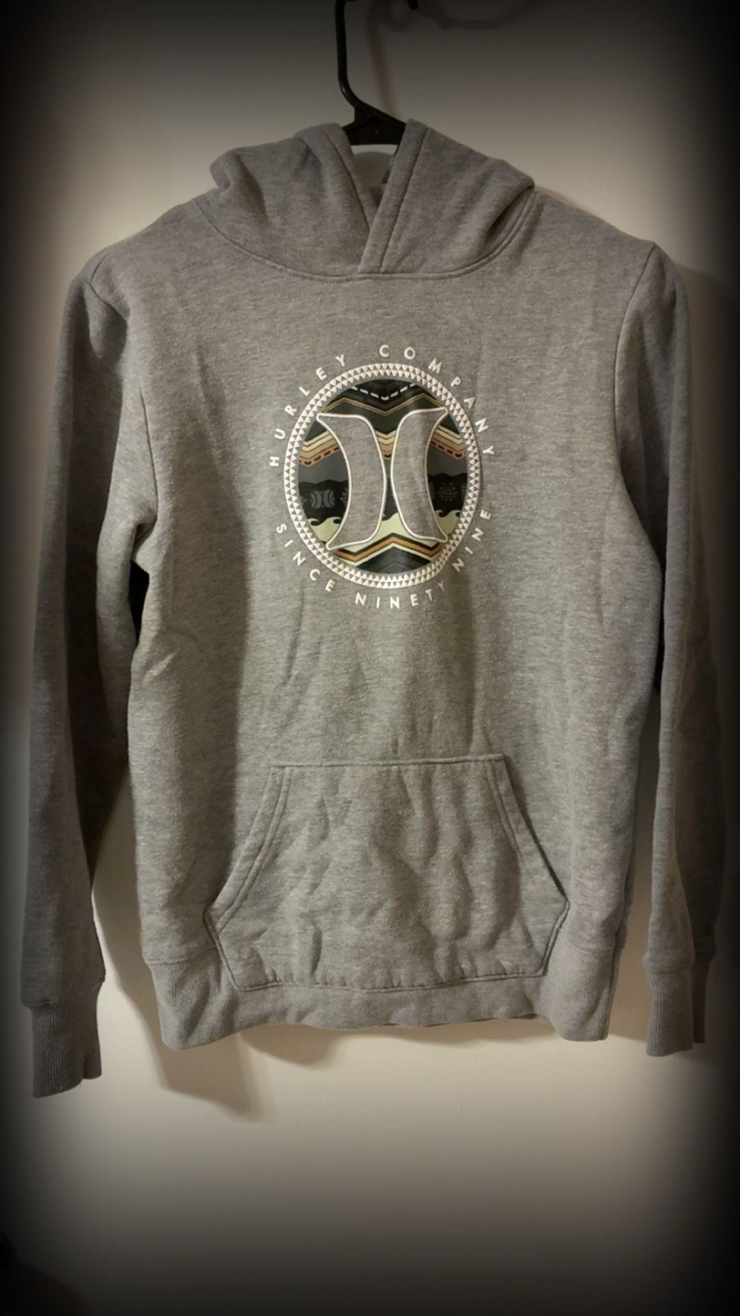 Hurley Boys Gray Graphic Fleece Pullover Hoodie 2