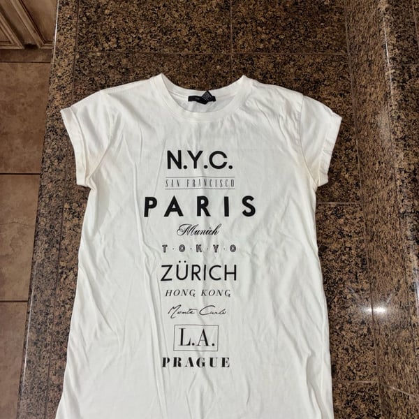 Forever 21 World Cities Travel T-Shirt