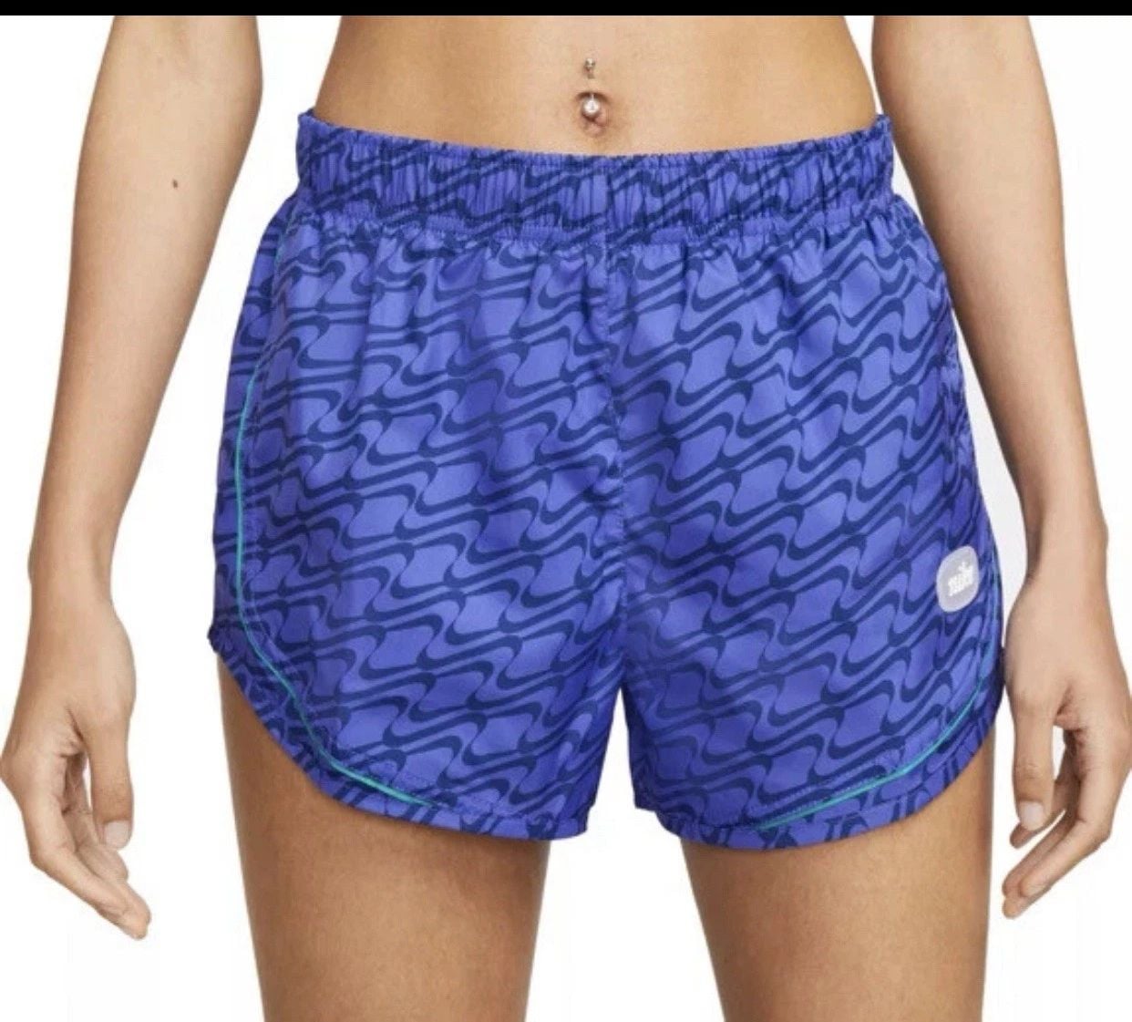 NIKE Dri-FIT Tempo Icon Clash Women Shorts Lapis/Neptune Green XSmall DQ6356-430 1