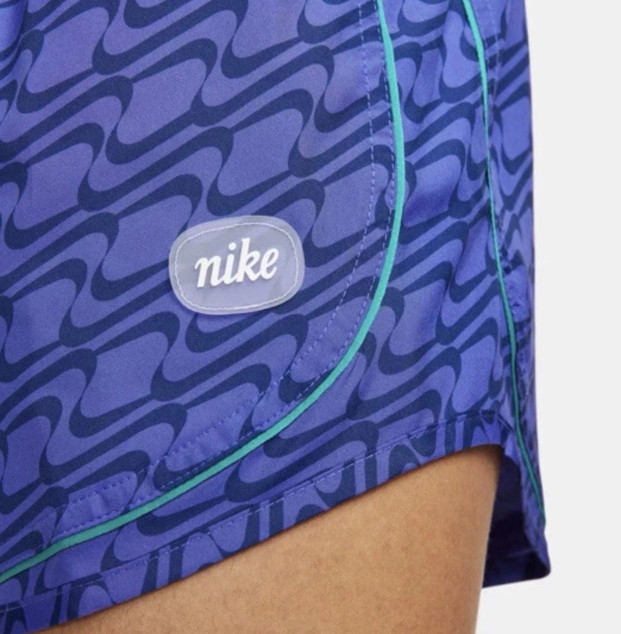 NIKE Dri-FIT Tempo Icon Clash Women Shorts Lapis/Neptune Green XSmall DQ6356-430 4