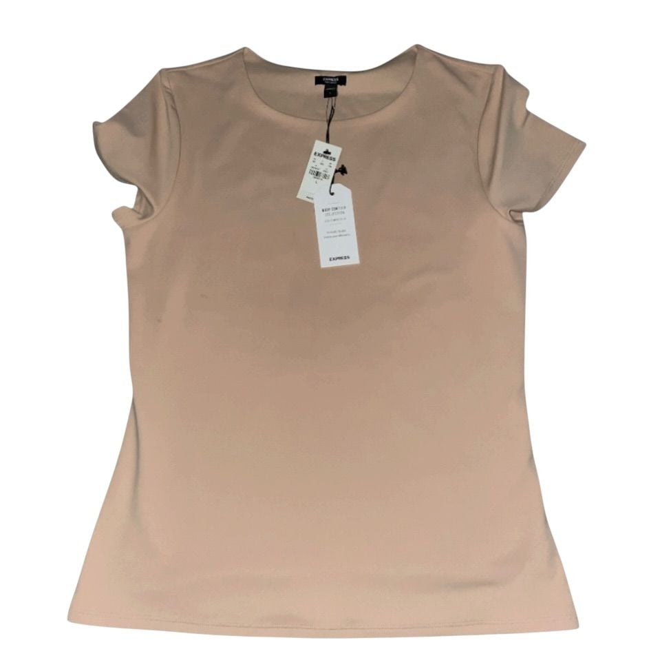 Express Body Contour High Compression Cap Sleeve Tee 1