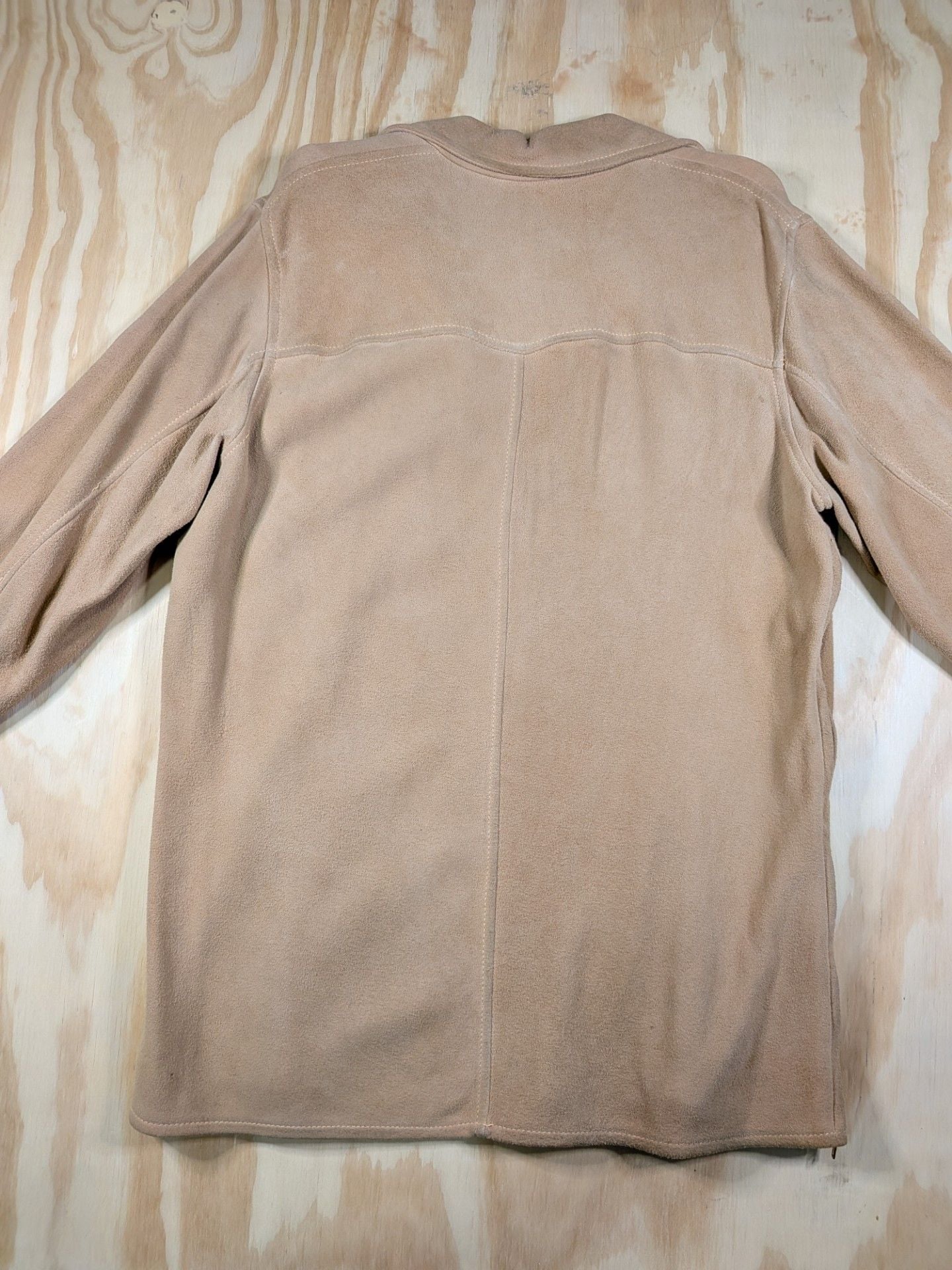 1950's Deerskin Trading Post Pull Over Lace Front Suede Buckskin Shirt Jacket 4