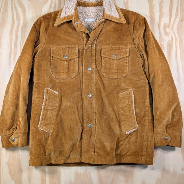 Vintage Howard Hotard Sherpa Lined Corduroy Ranch Jacket