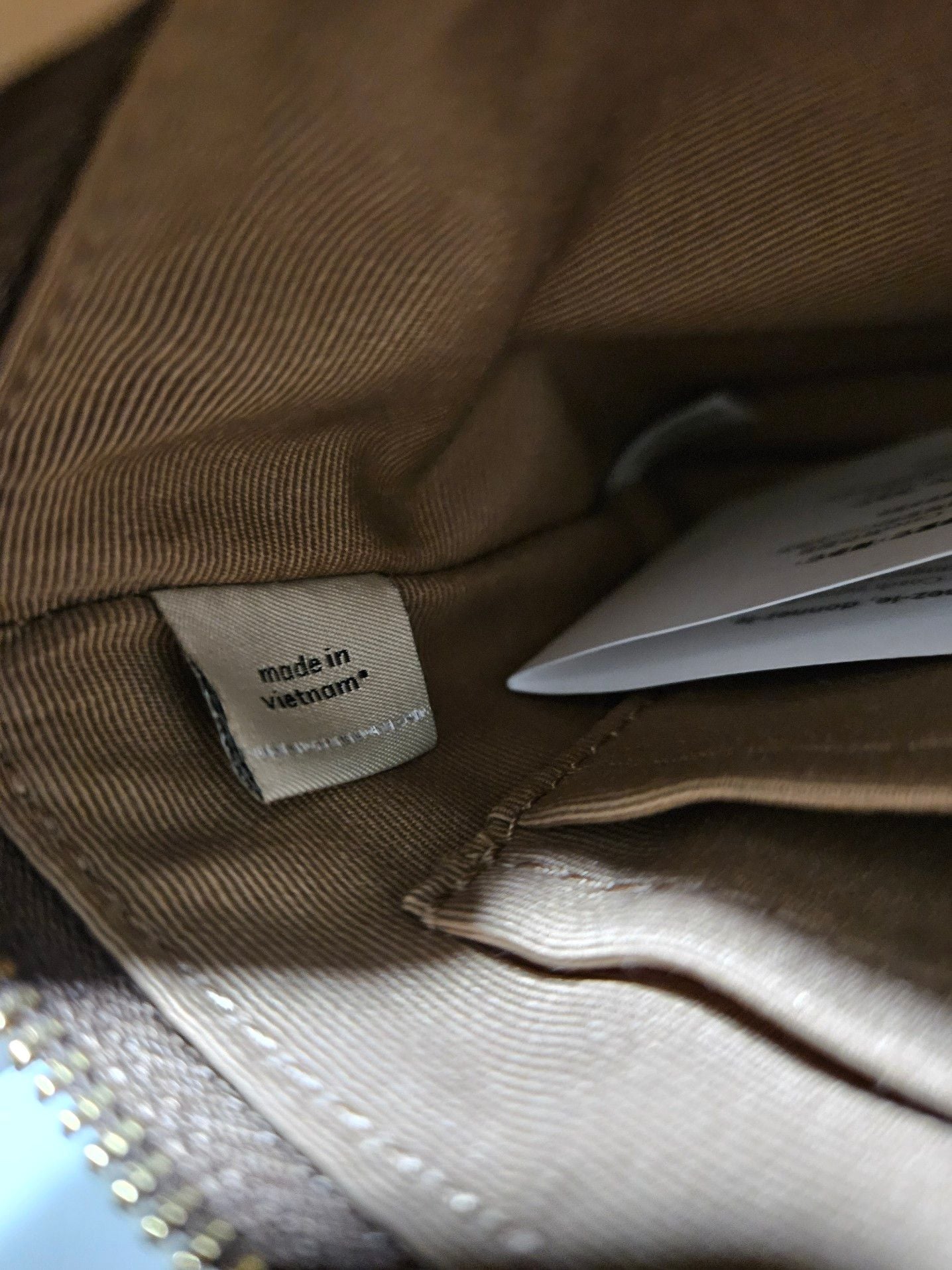Coach Corner Zip Wristlet in Signature Canvas with Varsity Stripe 17