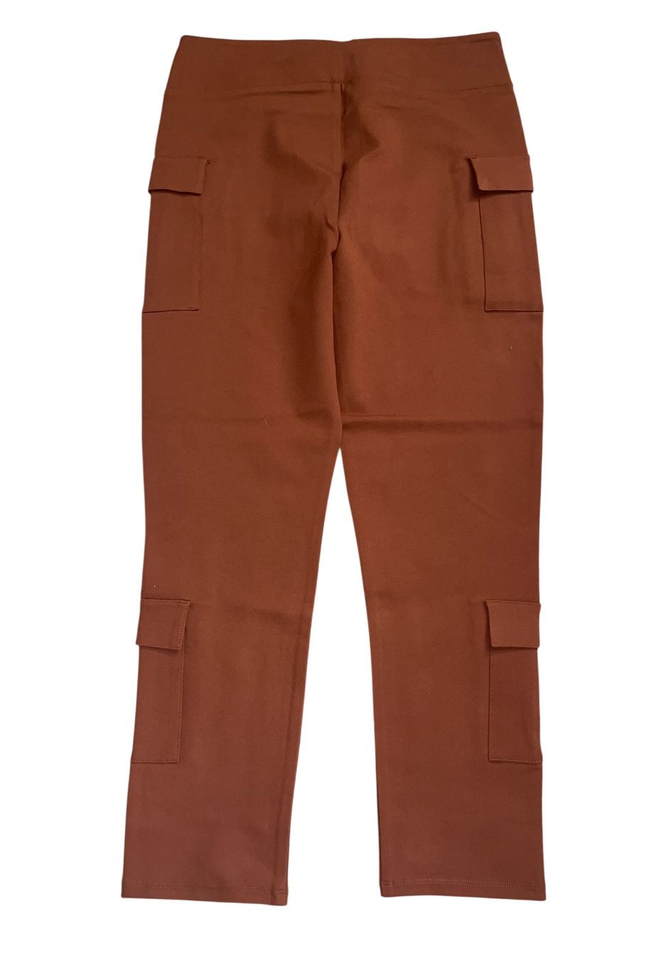 SKY plus Rust Orange High Waisted Multiple Cargo Pocket Pants 5