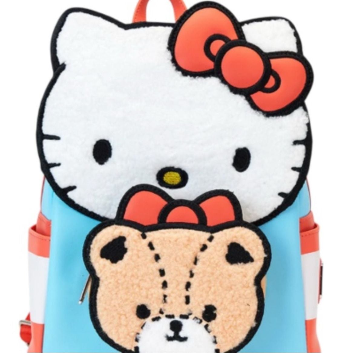 Sanrio Hello Kitty & Tiny Chum Bear Sherpa Mini Backpack 2