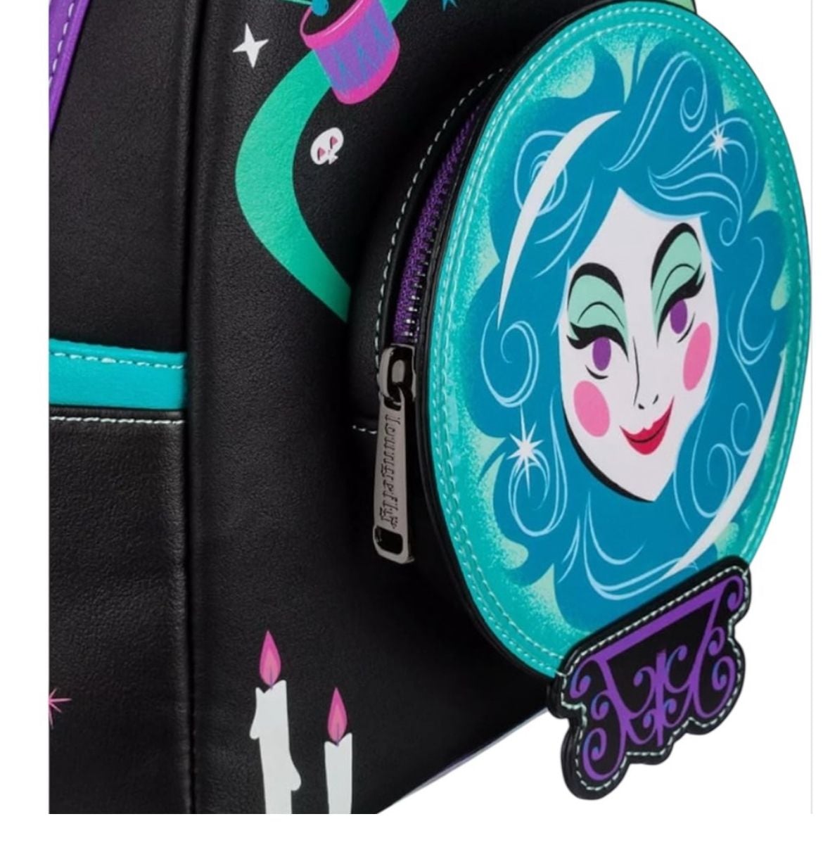 Loungefly Disney Parks Haunted Mansion Madame Leota Glow in the Dark Mini Backpack 5
