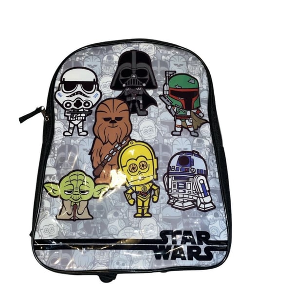 Star Wars Chibi Characters Mini Backpack with Stormtrooper Vader Yoda Boba Fett