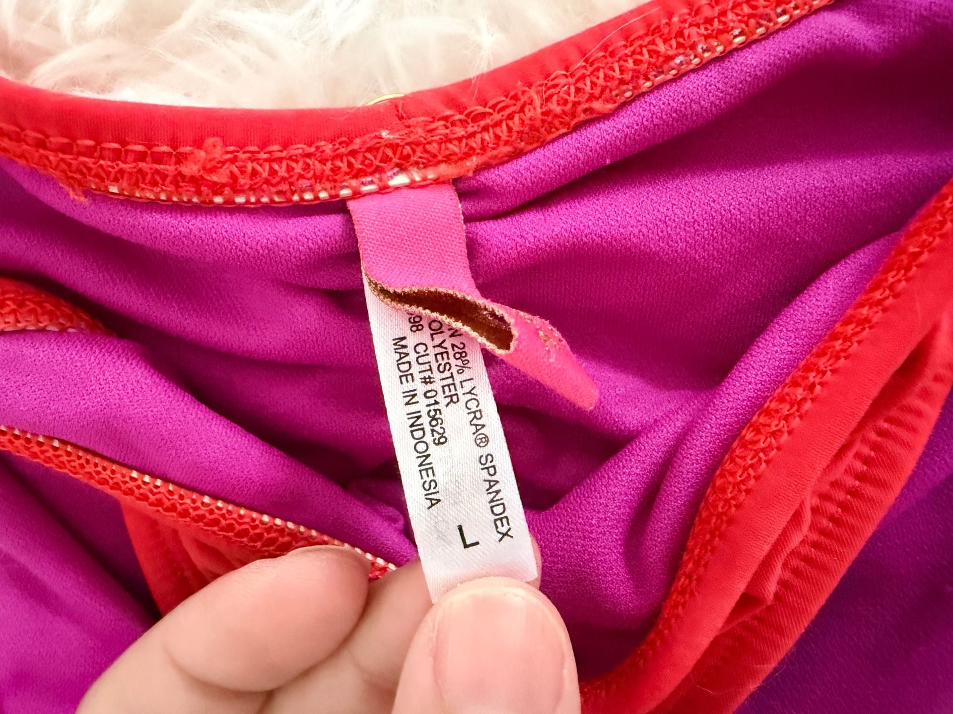 Sofia by ViX Red and Magenta Reversible Side Tie Bikini Bottom 4