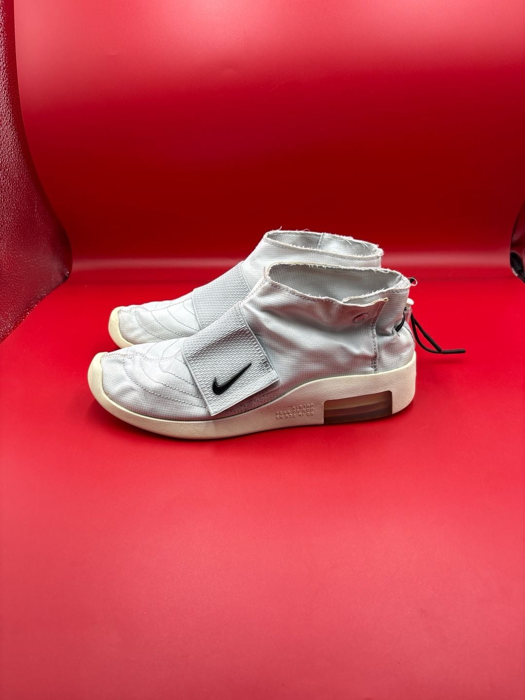 NIKE AIR FEAR OF GOD MOCCASIN PURE PLATINUM/BLACK SAIL - US MEN 8 WOMEN 9.5 193147867763 2