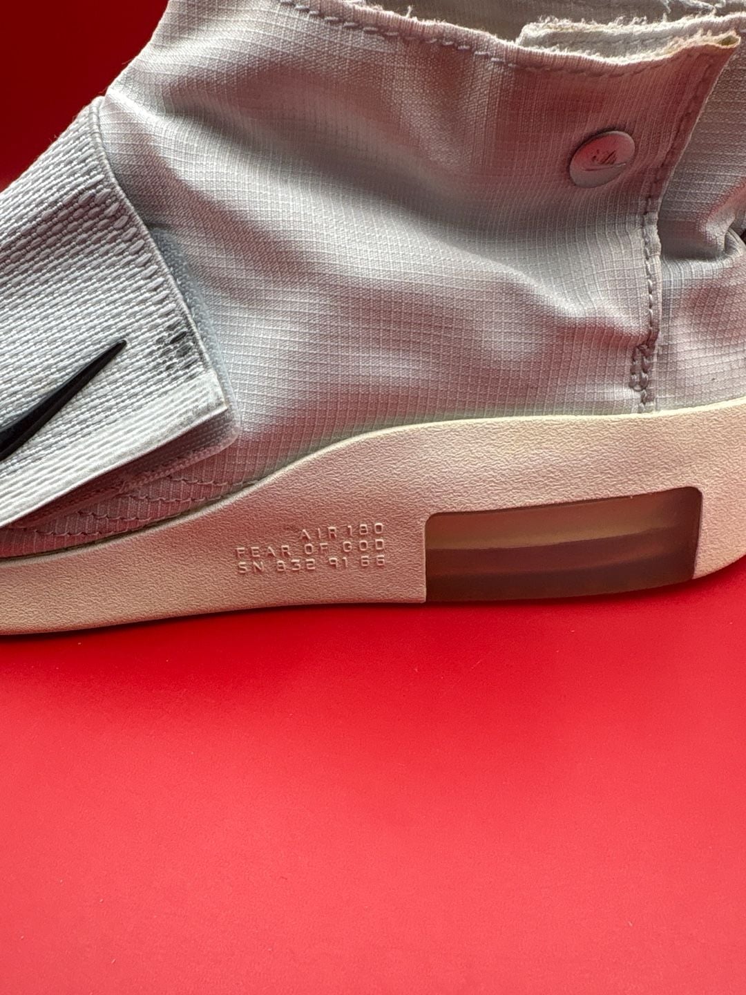 NIKE AIR FEAR OF GOD MOCCASIN PURE PLATINUM/BLACK SAIL - US MEN 8 WOMEN 9.5 193147867763 3