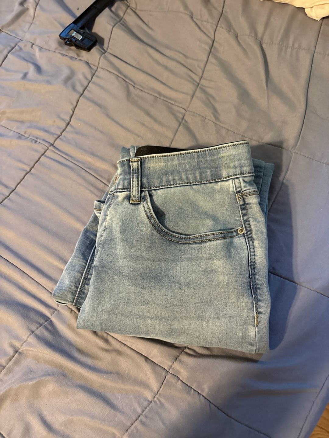 Curve Appeal Comfort Waist High-Rise Skinny Light Wash Denim Jeans Size 10/30 7