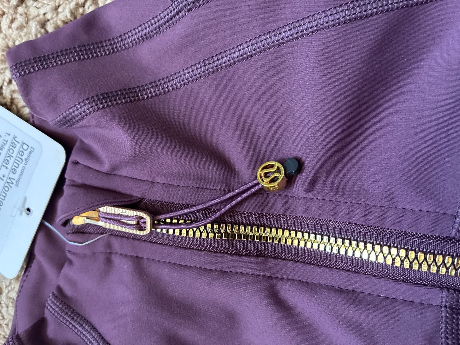 lululemon Define Jacket Luon with Gold Hardware in Grape Thistle 3