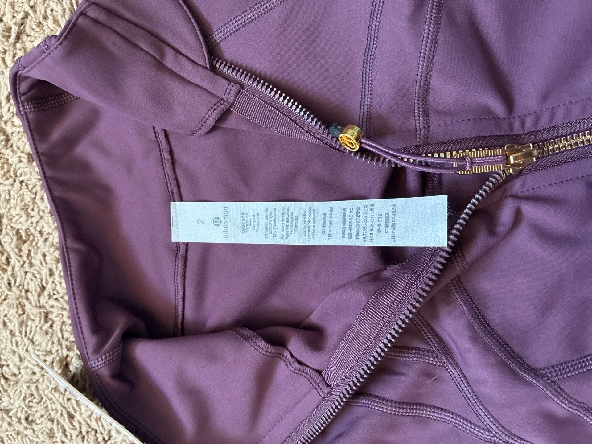 lululemon Define Jacket Luon with Gold Hardware in Grape Thistle 4