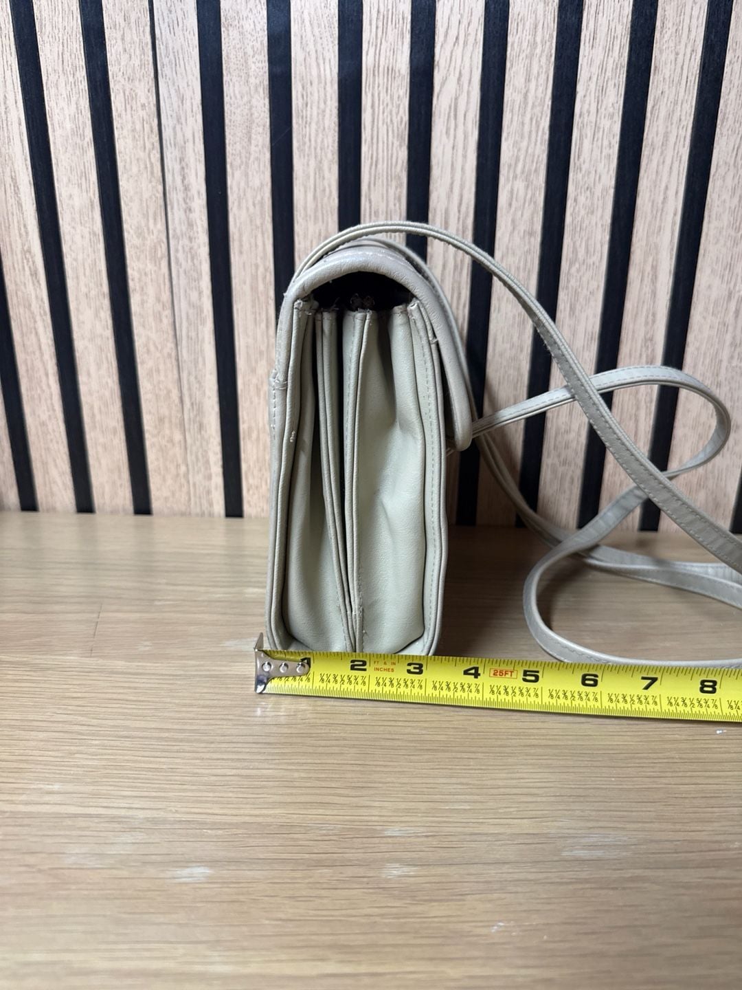 Coletta Off-White Genuine Leather Vintage Shoulder Bag 5