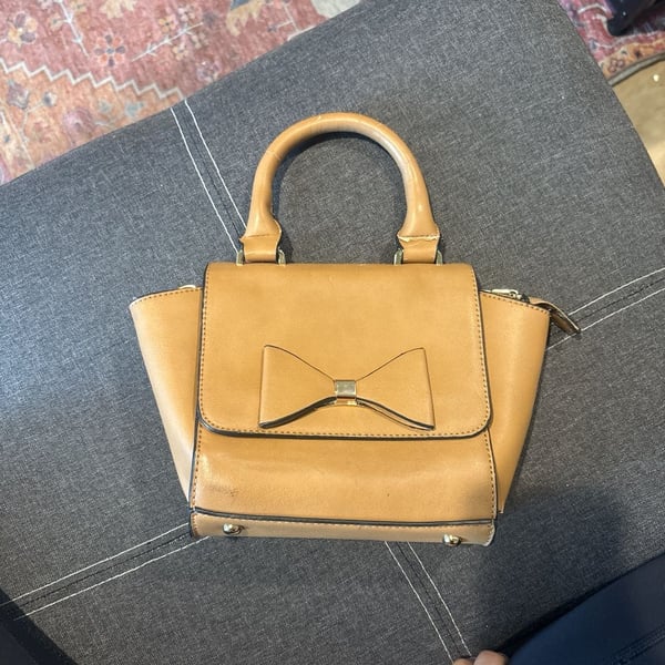 Ted Baker Tan Leather Bow Detail Satchel Handbag