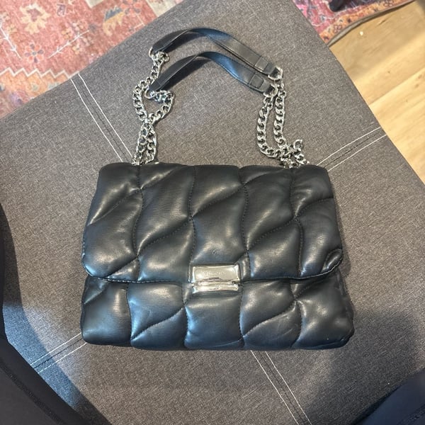 Vince Camuto Orla Quilted Leather Shoulder Bag with Chain Strap