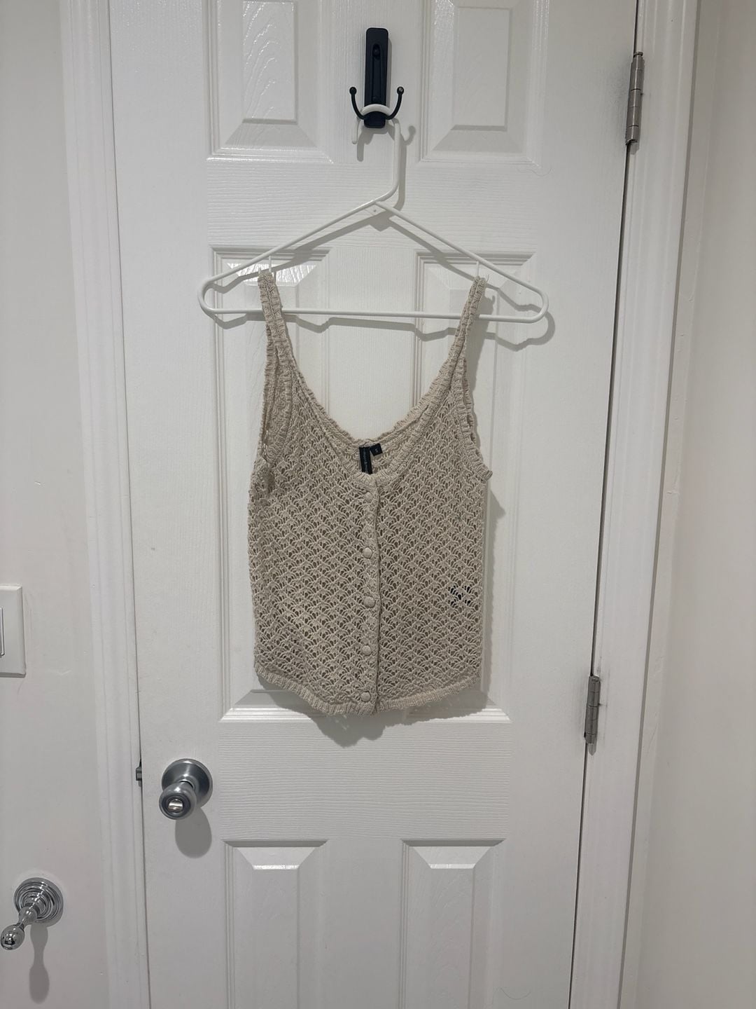 H&M Crochet Knit Button-Up Camisole Top 2