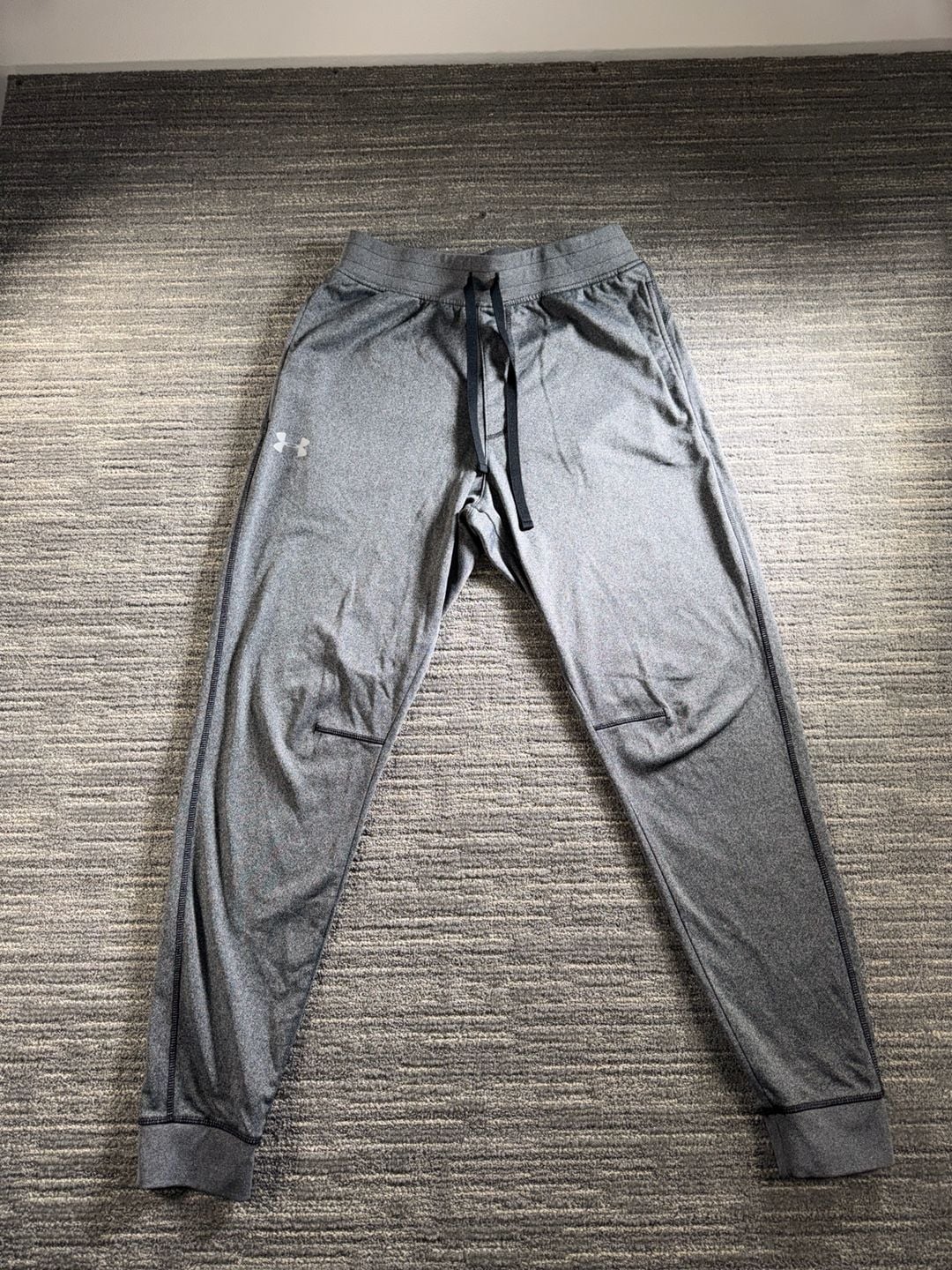 Under Armour Men's Armour Fleece Joggers in Charcoal Heather 3