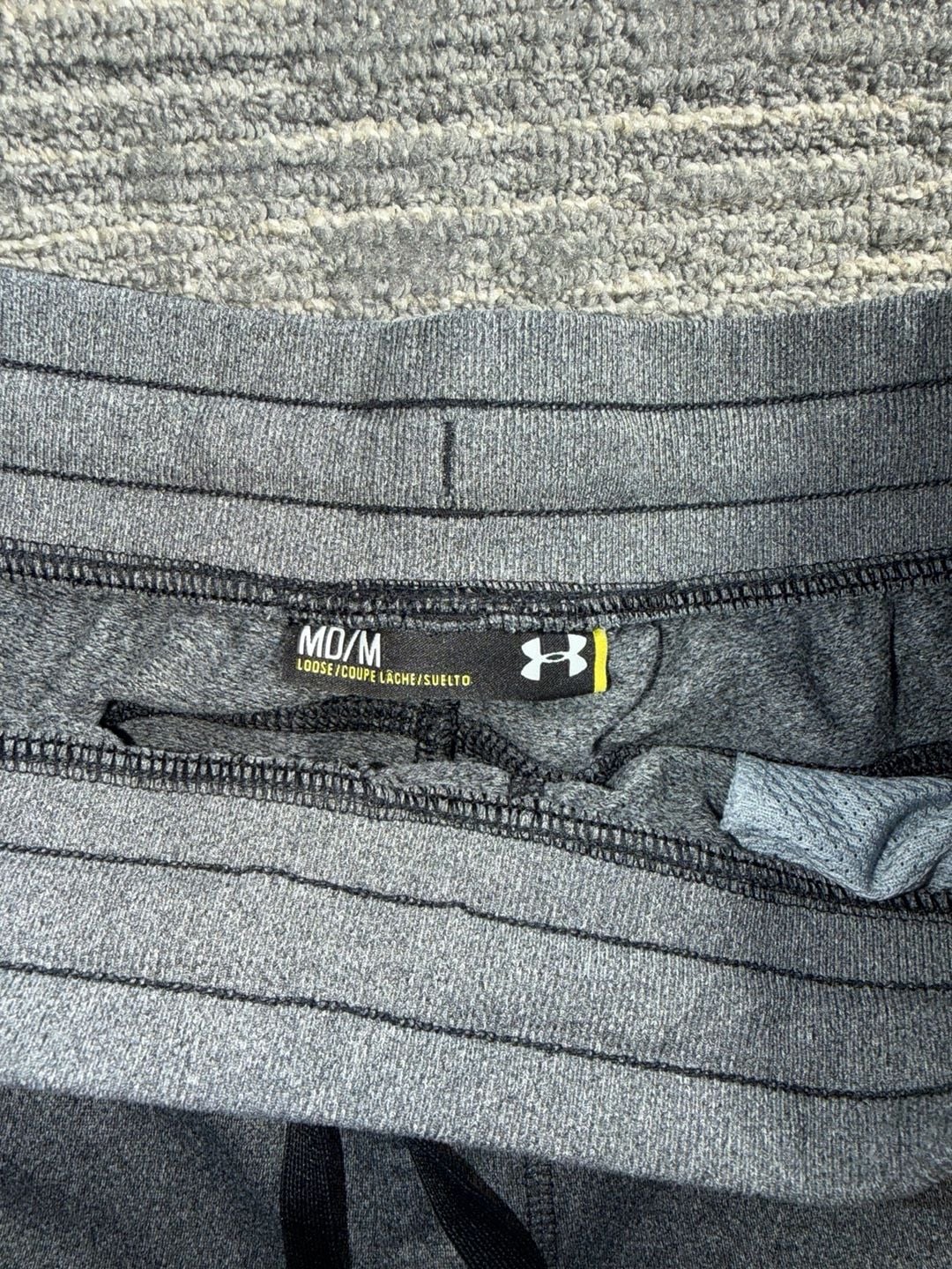 Under Armour Men's Armour Fleece Joggers in Charcoal Heather 4