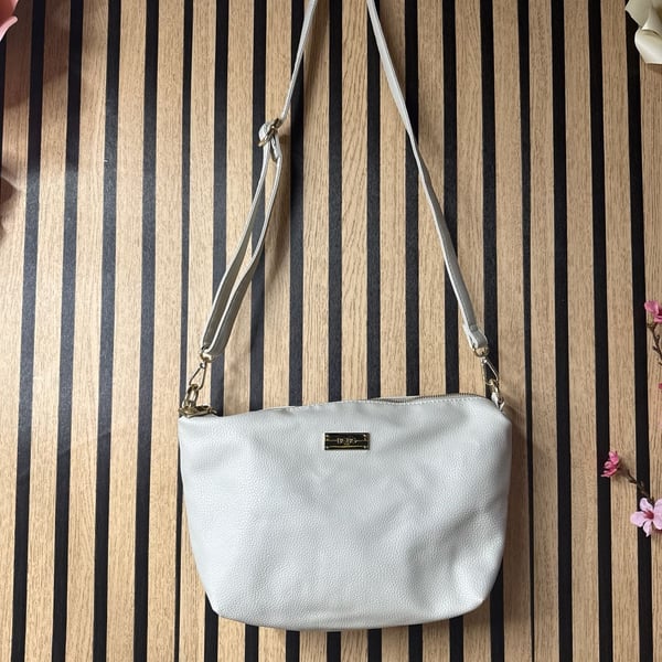 BCBG Beige Crossbody Purse