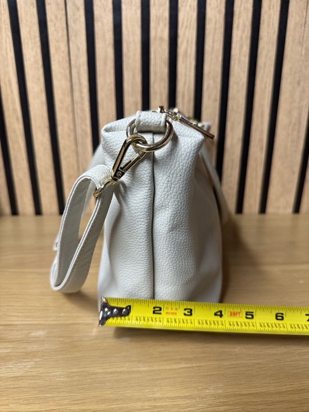 BCBG Beige Crossbody Purse 8