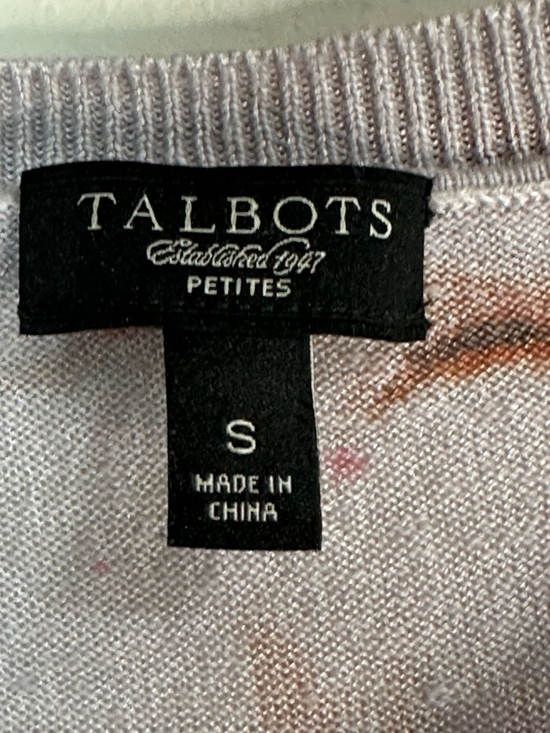 Talbots Petites Floral Print Button-Front Cardigan Sweater 4
