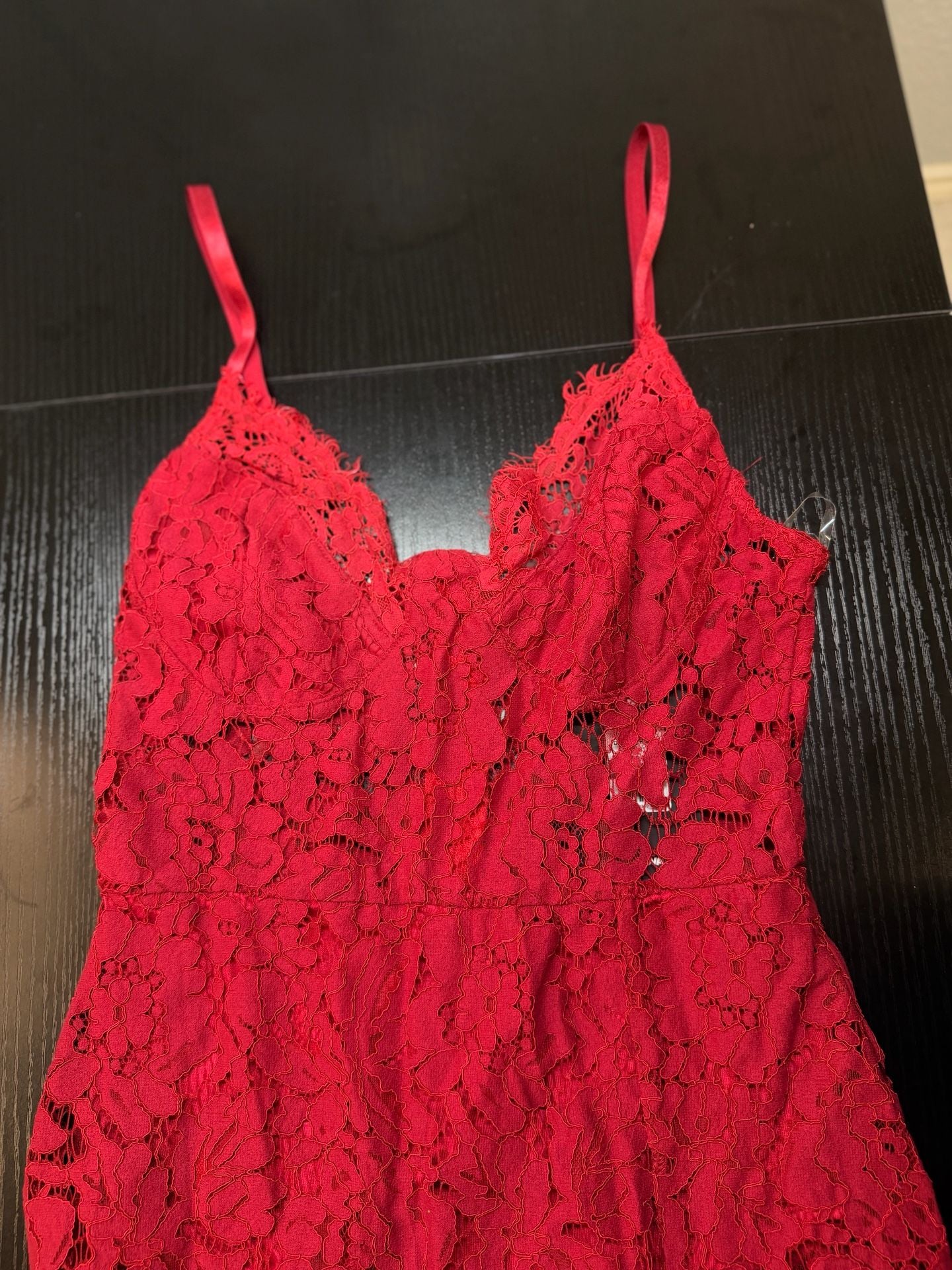 Fashion Nova Dropping Hints Lace Dress in Burgundy 4