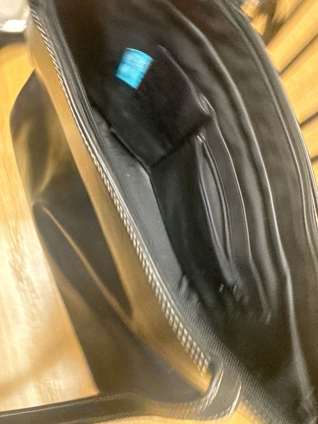 M’Rell Paris Made in France Black Smooth Soft Leather Shoulder Tote Bag 10