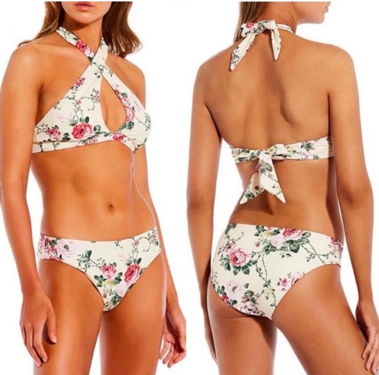 NWT Antonio Melani x The Style Bungalow Mira Flores Top & Bottom Bikini Set 1