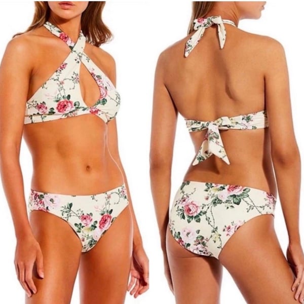 NWT Antonio Melani x The Style Bungalow Mira Flores Top & Bottom Bikini Set