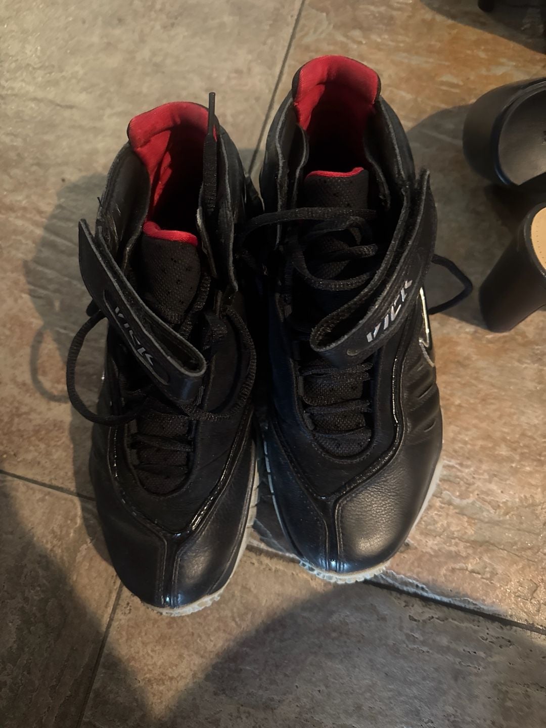 Nike Zoom Vick 2 Black Red Retro Football Training Shoes 3
